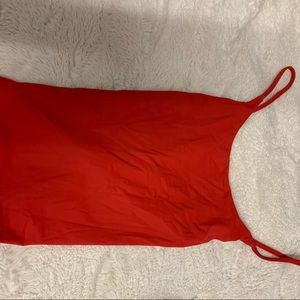 Babaton red cross back bodysuit